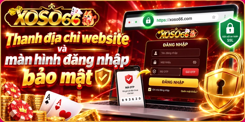 TRANG CHỦ 13 TRANG CHỦ Thanh địa chỉ website và màn hình đăng nhập bảo mật